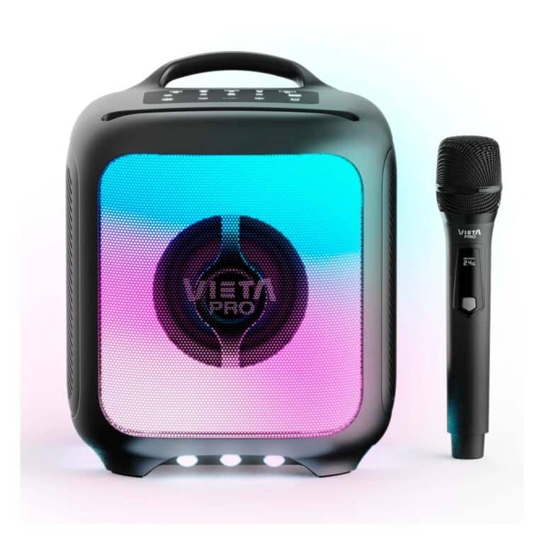 Vieta Pro Party 55 WMHW155BK 100W LED RGB, Karaoke con Microfono (1)