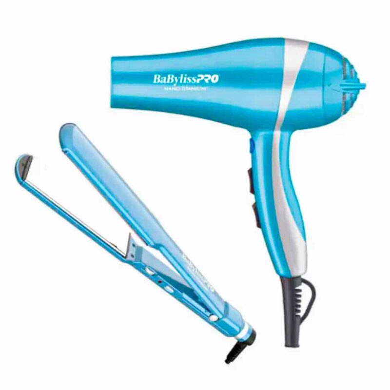 BaBylissPRO Nano Titanium Combo Secador Profesional Nano Titanium & Plancha Alisadora BNTPP58