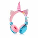 Cat Ear Wireless Headphone AH-808 Unicorn Cyan (2) (1)