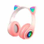 Cat Ear Wireless Headphone JH-B39 RGB Light, Pink