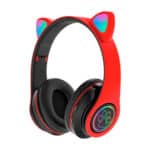 Cat Ear Wireless Headphone JH-B39 RGB Light, Red