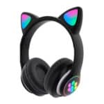 Cat Ear Wireless Headphone VZV-24M Black LED Light