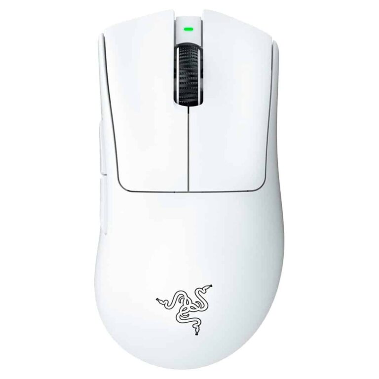 Razer DeathAdder V3 Pro (RZ01-04630200-R3U1), Ergonomic Wireless Gaming Mouse, White Edition (1)