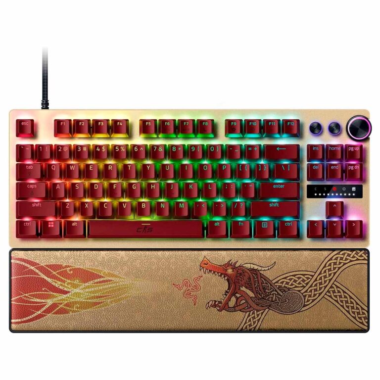 Razer Huntsman V3 Pro Tenkeyless (RZ03-04982100-R3M1) Counter-Strike 2 Dragon Lore Analog Optical Esports Keyboard (1)