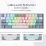 Redragon Fizz Pro K616-RGB, Grey White (1)