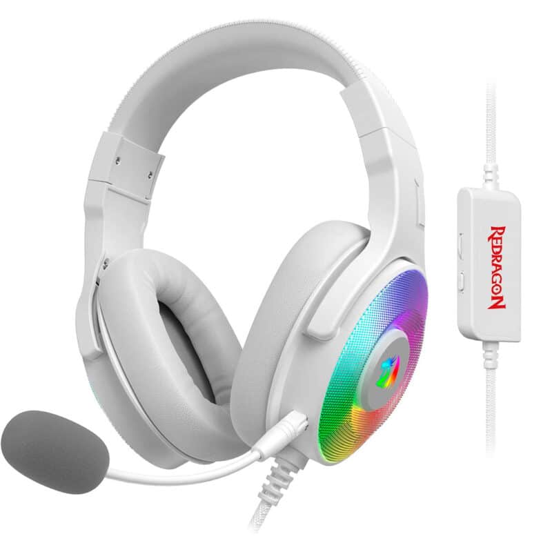 Redragon Gaming Headset Pandora H350W-RGB White (2)