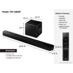 Samsung Barra de Sonido 5.1.2 Ch HW-Q800F, Dolby Atmos Inalámbrico, Q-Symphony (2025)