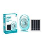 WINNINGSTAR Ventilador Recargable de MesaPanel Solar 6 (2)