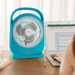 WINNINGSTAR Ventilador de Mesa con Luz LED 8 (2)