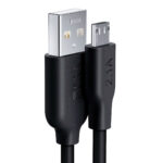 1HORA 1M Cable Micro 2.1A de Carga y Datos CAB236, NegroBlack (1)