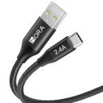 Cable de carga 1HORA Tipo C 2.4A - 1M - CAB249