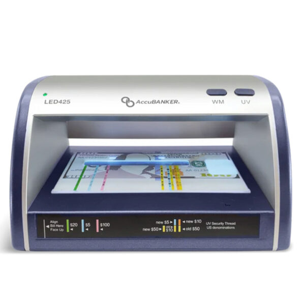 AccuBanker LED425 Detector Manual de Billetes y Documentos Falsos con Guía LED (2)