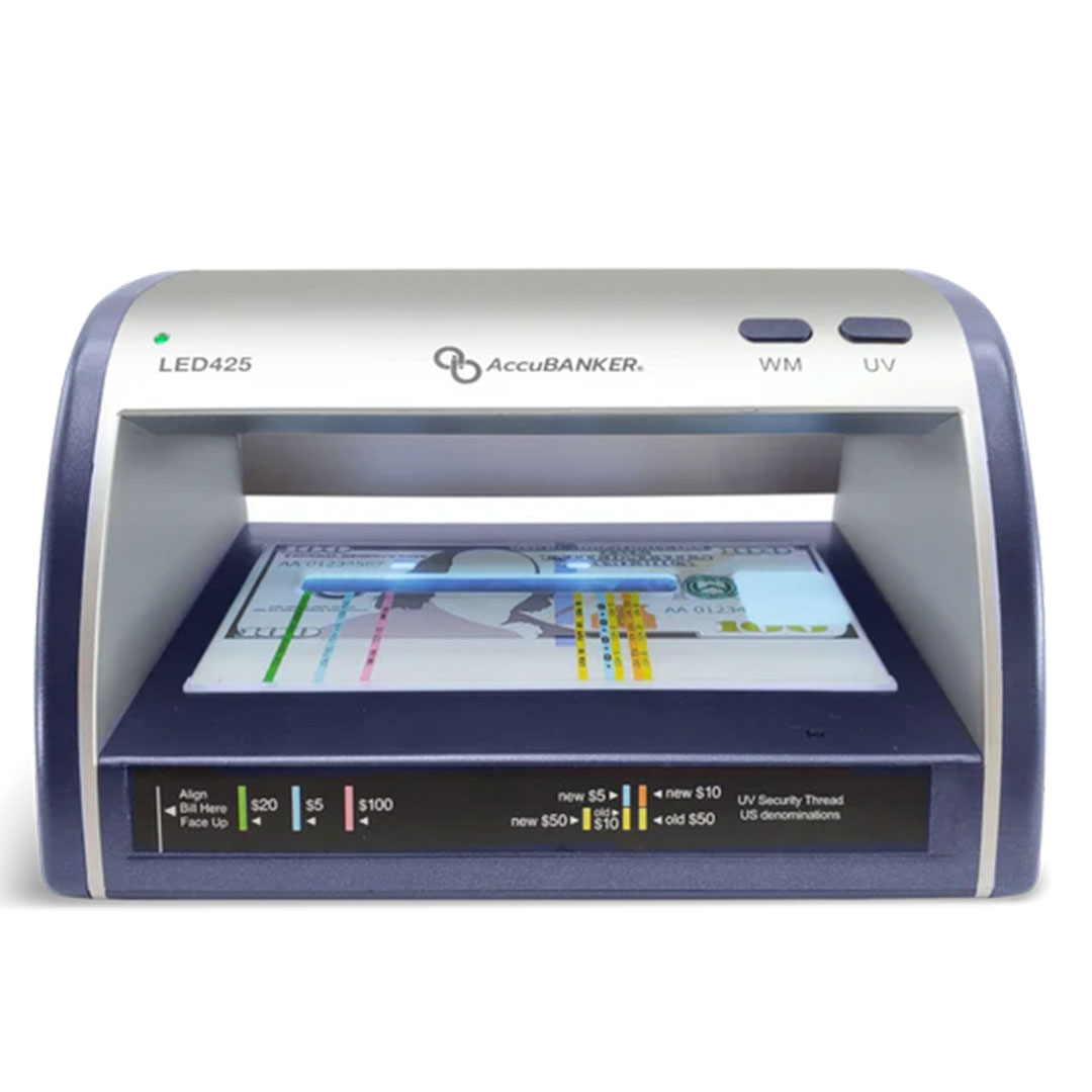 AccuBanker LED425 Detector Manual de Billetes y Documentos Falsos con Guía LED (1) AccuBanker LED425 Detector Manual de Billetes y Documentos Falsos con Guía LED (2)