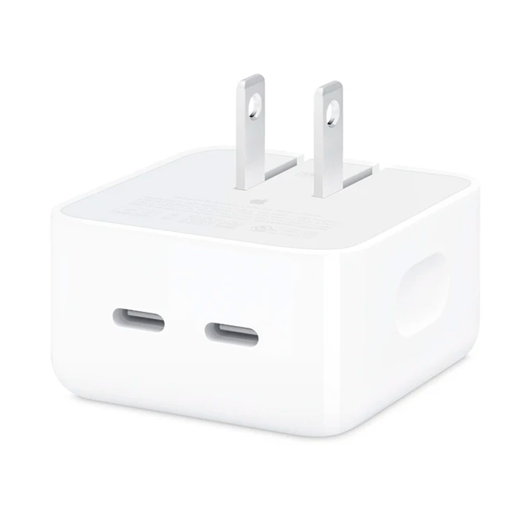 Apple 35W Dual USB-C Port Compact Power Adapter (MNWM3AMA-MW2H3AMA) (1) Apple 35W Dual USB-C Port Compact Power Adapter (MNWM3AMA-MW2H3AMA) (1)