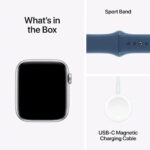 Apple Watch SE (2nd Generation) 40mm GPS, (MXEC3LLA) Silver Al Denim SB SM (4)