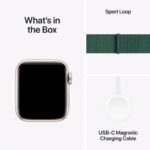 Apple Watch SE (2nd Generation) 40mm GPS, (MXEH3LLA) Starlight Al Lk Green SL (1)