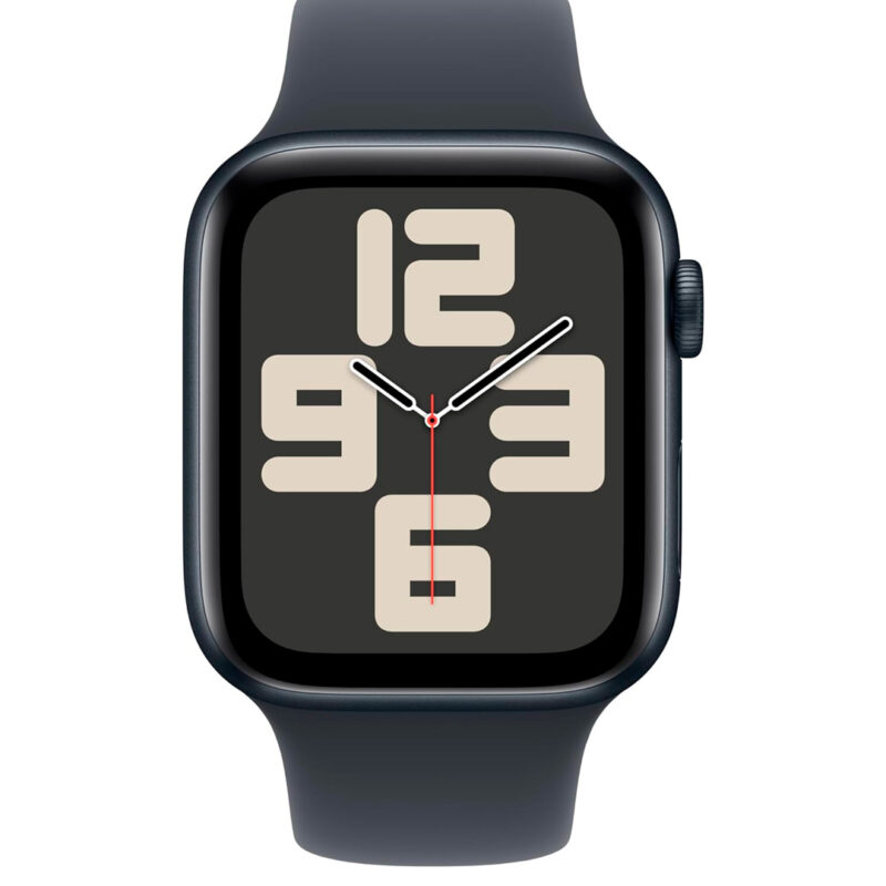 Apple Watch SE (2nd Generation) 44mm GPS, (MRE93LLA) Midnight Alu Case wirh Midnight Sport Band ML (1) (1)