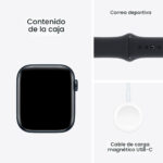 Apple Watch SE (2nd Generation) 44mm GPS, (MRE93LLA) Midnight Alu Case wirh Midnight Sport Band ML (1) (1)