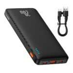 Baseus Airpow 20000mAh Capacity Fast Charge Power Bank Black PPAP20K