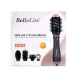 BellaLiss Cepillo-Secador Multifuncional BELLA-6737, 5-in-1, 1100W, Gold (1)