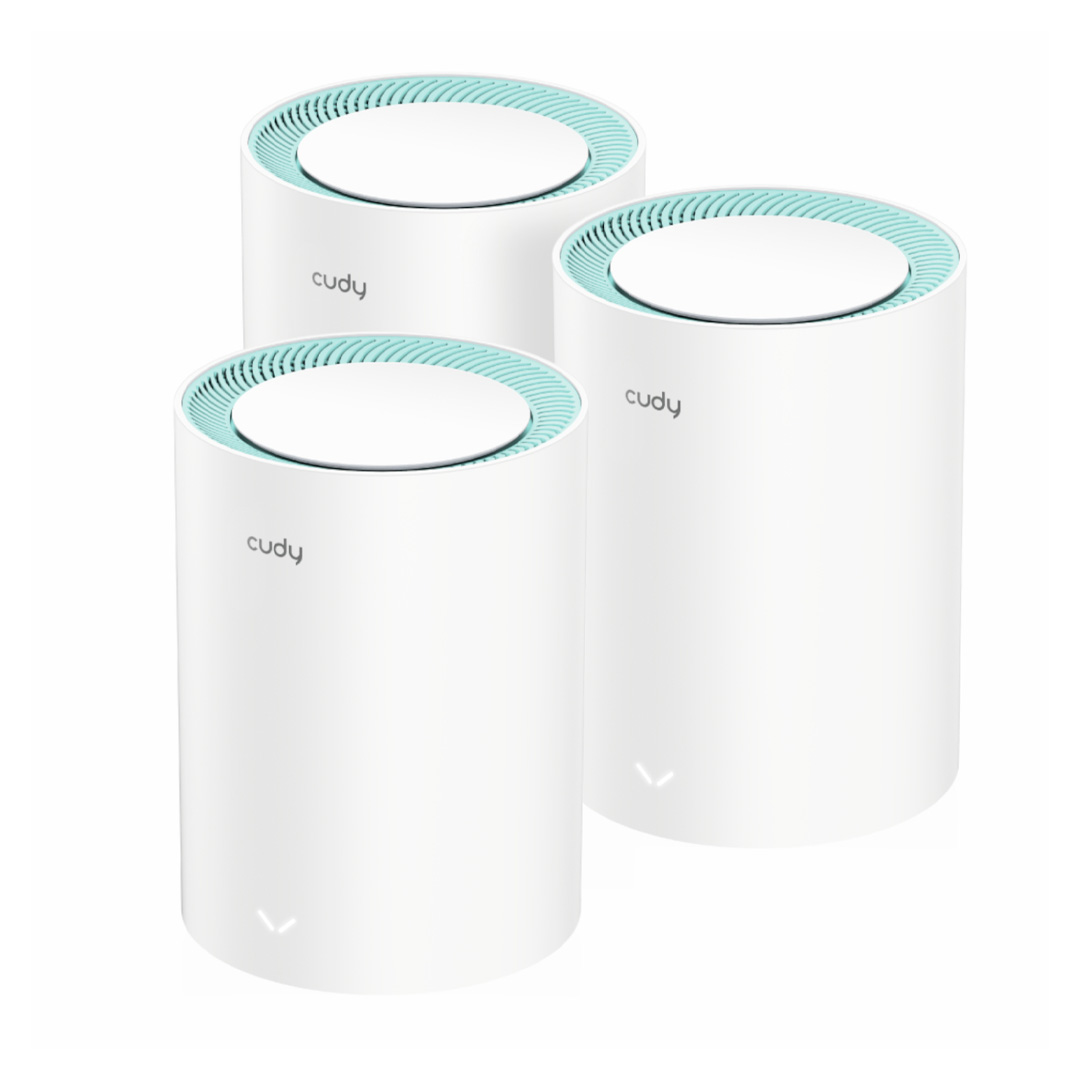 Cudy Gigabit Wi-Fi 6 Mesh System M1500 (3-Pack) AX1500 (1) Cudy Gigabit Wi-Fi 6 Mesh System M1500 (3-Pack) AX1500 (1)