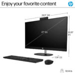 HP 27-cr0044 27 Touchscreen, AMD Ryzen 7 7730U, 32GB, 1TB SSD, W11, Jet Black