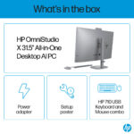 HP OmniStudio X Copilot+ 32-c1014 31.5, Intel Core Ultra 7 258V 24, 32GB, 1TB SSD, W11, Meteor Silver