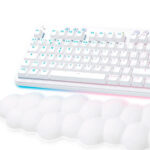 Logitech G715 Aurora Collection 920-010453 TKL Wireless Mechanical Tactile Switch GK with Palm Rest, White Mist (1)