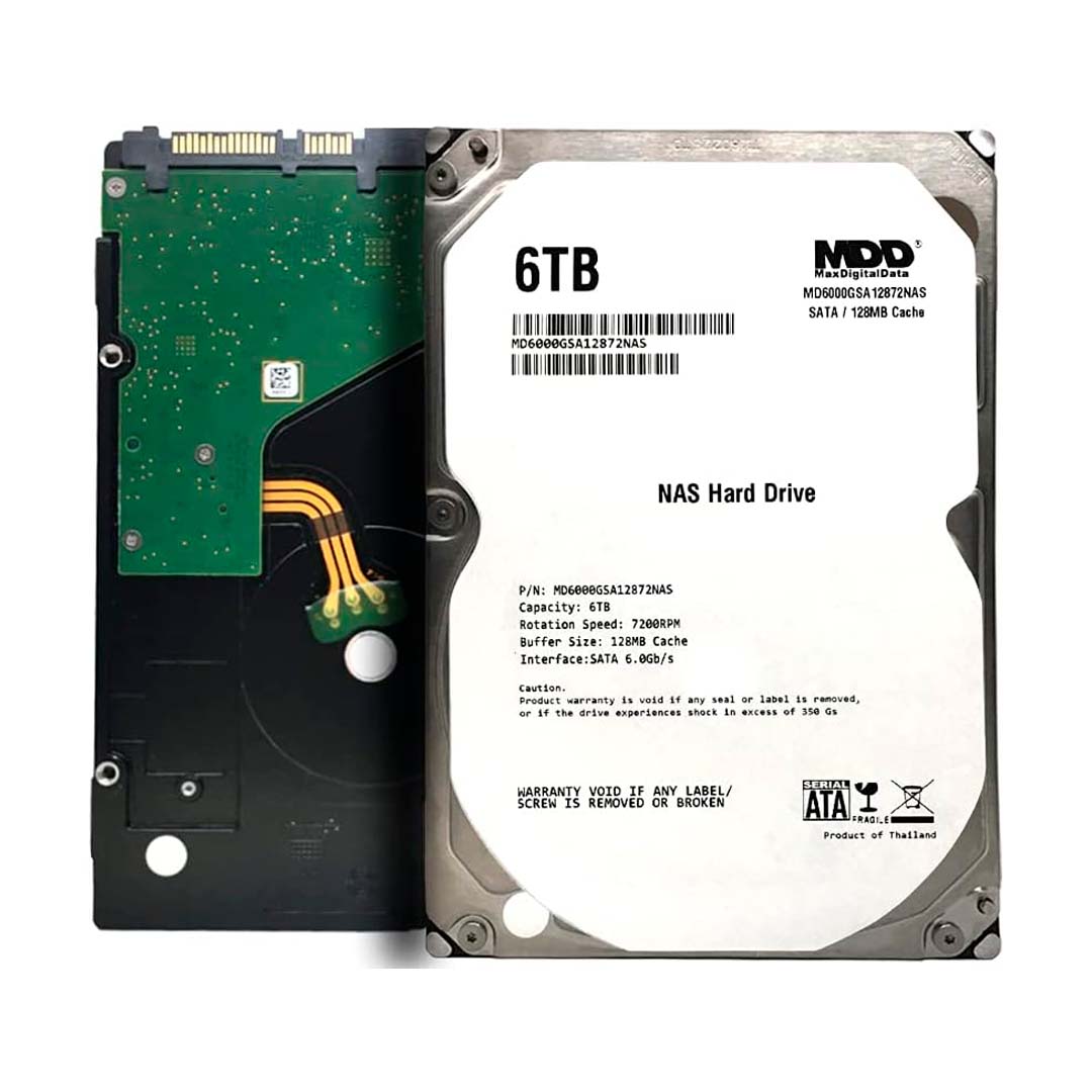 MDD NAS Hard Drive (MD6000GSA) SATA, 6TB (1) MDD NAS Hard Drive (MD6000GSA) SATA, 6TB (1)