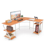 AODK L Shaped Desk Gaming With Led Lights X004500LIX. 53inch