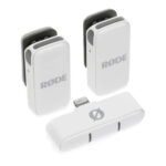 Rode Wireless Micro Compact Wireless Microphone, Two Mics with Charege Case for Smartphone, White (1)