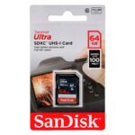 SanDisk Ultra SDXC USH-I Card 64GB, 100MBs (SDSDUNR-064G-GN3IN) (1)