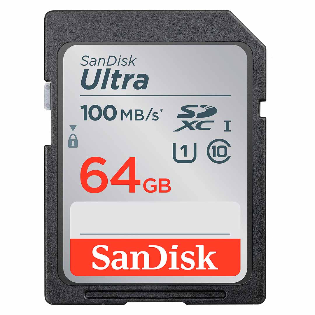 SanDisk Ultra SDXC USH-I Card 64GB, 100MBs (SDSDUNR-064G-GN3IN) (2) SanDisk Ultra SDXC USH-I Card 64GB, 100MBs (SDSDUNR-064G-GN3IN) (1)