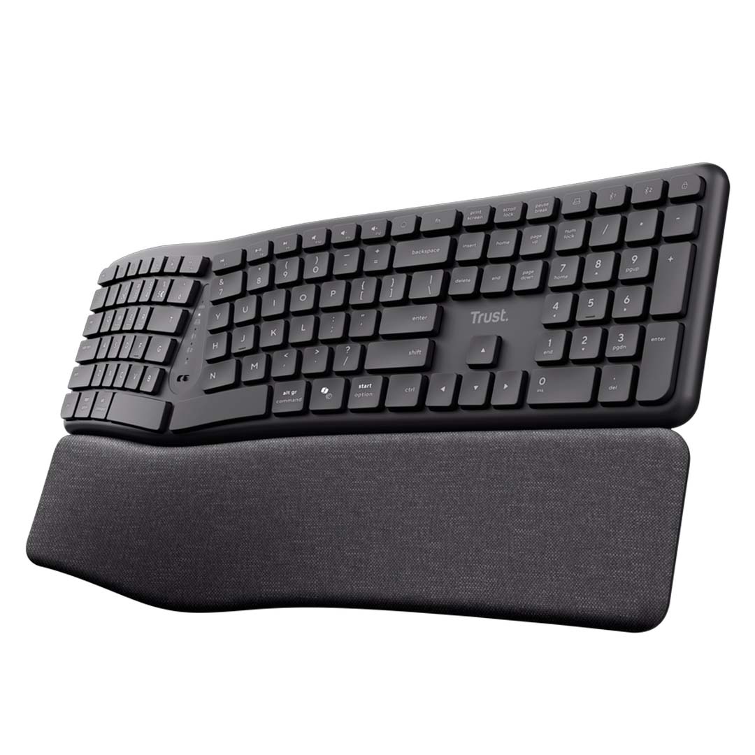 Trust Keyra Ergonomic Multidevice Wireless Keyboard US (25459) Trust Keyra Ergonomic Multidevice Wireless Keyboard US (25459)