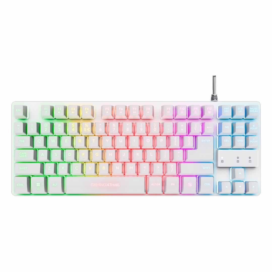 Trust Thado TKL Keyboard White (24740) Trust Thado TKL Keyboard White (24739)