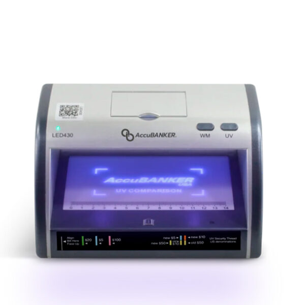 AccuBanker LED430 Detector Manual de Billetes y Documentos Falsos con Lupa 8x LED