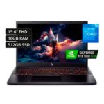 Acer Nitro V ANV15-52-57BB, Intel Core i5-13420H, 16GB, 512GB SSD, NVIDIA RTX 5050 8GB, 15.6, US, W11