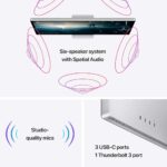 Apple Studio Display 27 MK0U3LLA Retina LCD Panel 5120 x 2880 5K, Silver