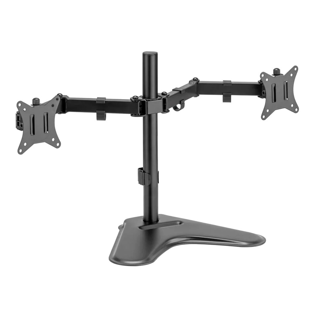 Argom Tech Dual Monitor 32 Desk Mount with Base & Phone Slot ARG-BR-1605 (1) Argom Tech Soporte Doble para Monitor 32" con Base y Ranura para Celular ARG-BR-1605 - Imagen 1