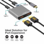 Adaptador Argom Tech One Axess ARG-UB-0182 HDMI Dual 4 en 1 con USB 3.0 y 87W PD ARG-UB-0182 - Imagen 4