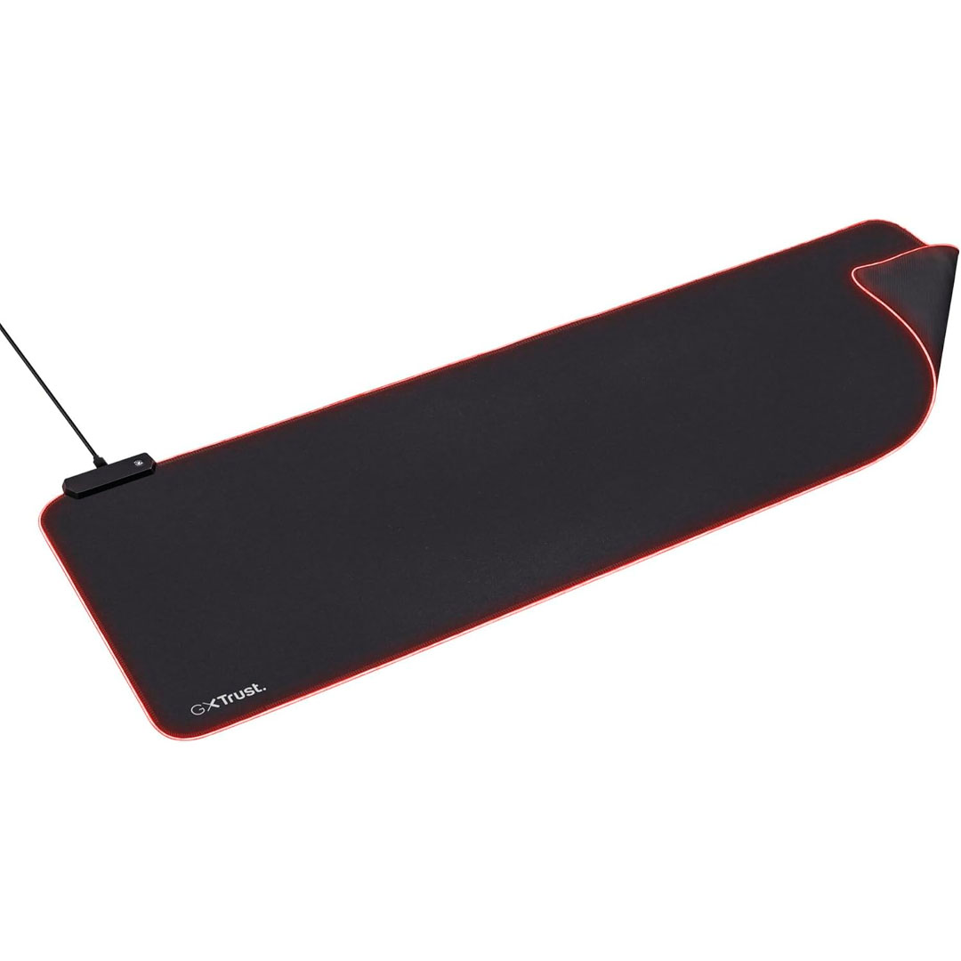 GXTrust Glide Flex XXL Illuminated Mouse Pad (23395GXT764) (1) Alfombrilla de mouse gaming GXTrust Glide Flex XXL con bordes iluminados con LED RGB (23395|GXT764) - Imagen 1