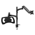 Soporte de escritorio Mara de GXTrust para monitor y laptop brazo con altura ajustable inclinable y giratorio (25337)