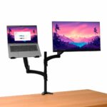 Soporte de escritorio Mara de GXTrust para monitor y laptop brazo con altura ajustable inclinable y giratorio (25337) - Imagen 2
