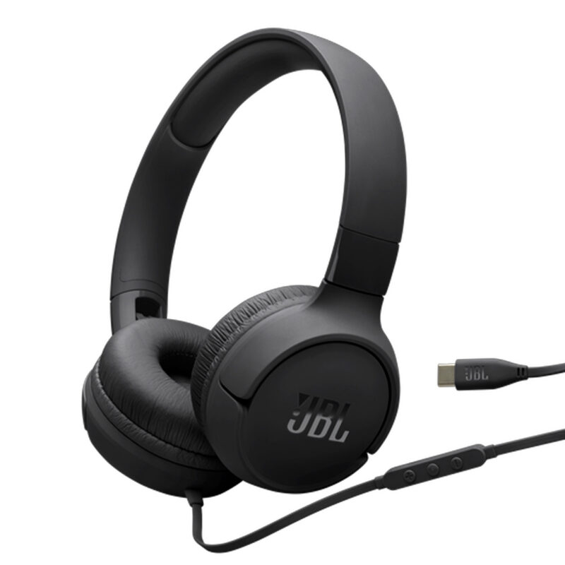 JBL Tune 520C USB-C (JBLT520CBLKAM), Black
