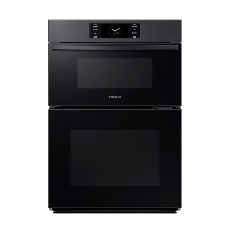 Samsung Bespoke Combi Wall Oven (Dual Convection, Air Fry, 1.9 cu.ft. & 5.1 cu.ft.) Matte Black Steel NQ70CG700DMTAA