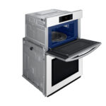 Samsung Bespoke Combi Wall Oven (Dual Convection, Air Fry, 1.9 cu.ft. & 5.1 cu.ft.) White Glass NQ70CB700D12AA