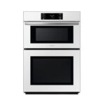 Samsung Bespoke Combi Wall Oven (Dual Convection, Air Fry, 1.9 cu.ft. & 5.1 cu.ft.) White Glass NQ70CB700D12AA
