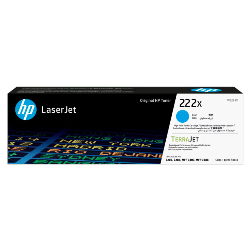 HP LaserJet Toner Cartridge 222X Cyan