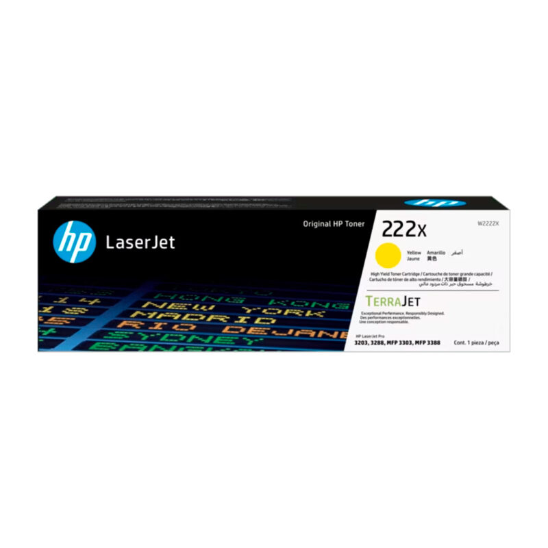 HP LaserJet Toner Cartridge 222X Yellow