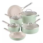 KitchenAid Hard Anodized Ceramic Induction 10-Pc Set, Pistachio 84465